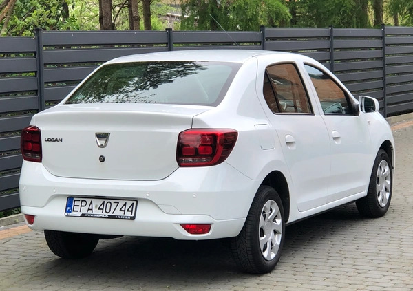 Dacia Logan cena 26900 przebieg: 158715, rok produkcji 2018 z Pabianice małe 106